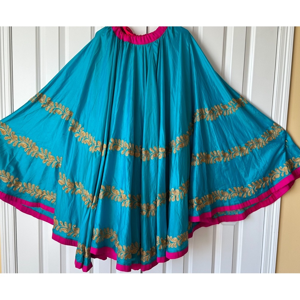 Chania choli Beautiful blue and pink color size will fit S/M